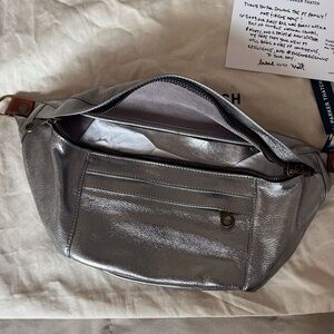 Parker Thatch Silver “Stardust” Cross Your Heart Sling Belt Bag